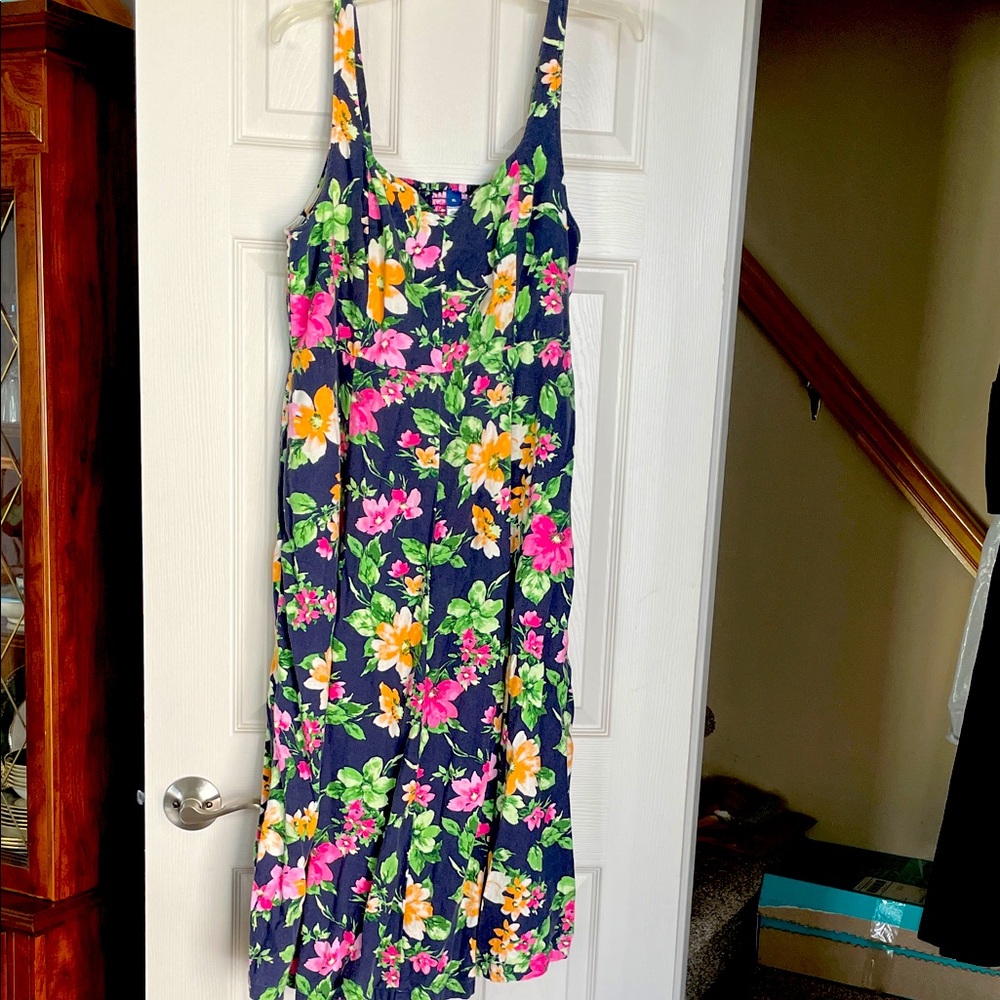 Old Navy Floral Print Dress with Navy and Pink